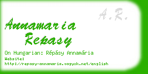 annamaria repasy business card